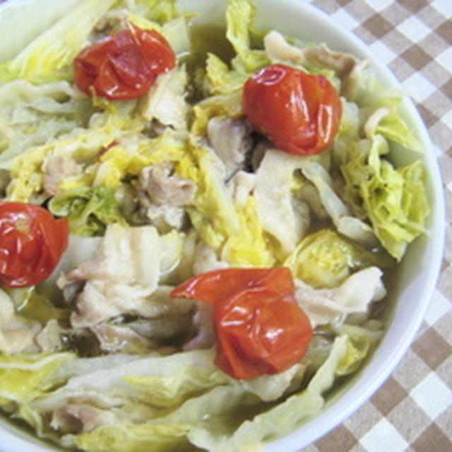 手間いらず簡単白菜と豚バラ肉の蒸し煮