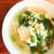 あごだしで、ニラ玉うどん