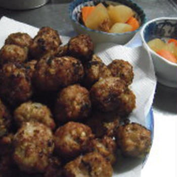 甘酢肉団子の夕食♪