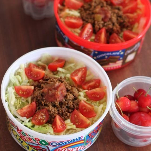 Taco-Rice ✿ まぐろｽﾃｰｷ♪