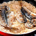 メシ通『魚介を使った簡単レシピ 』☆ フライパンで作るアジの干物の炊き込みご飯！