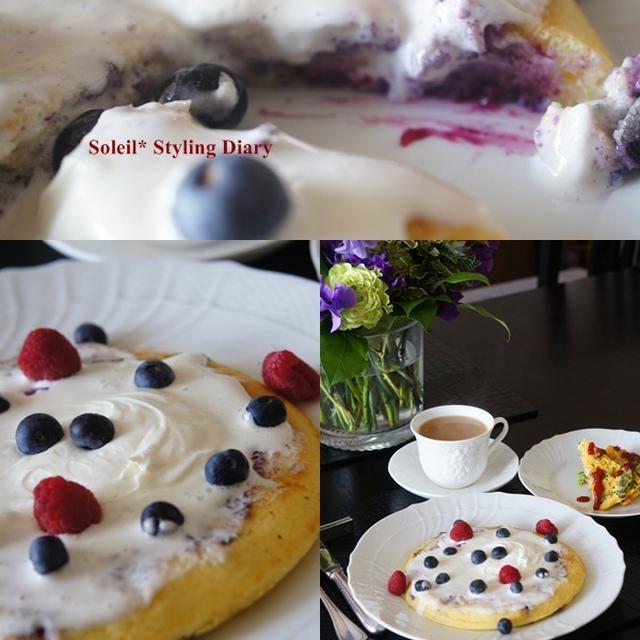 Blueberry Pancake・Today's cat Style･和食な嫁ちゃん１プレート