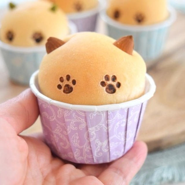 猫の日♪きなこねこぱん♡