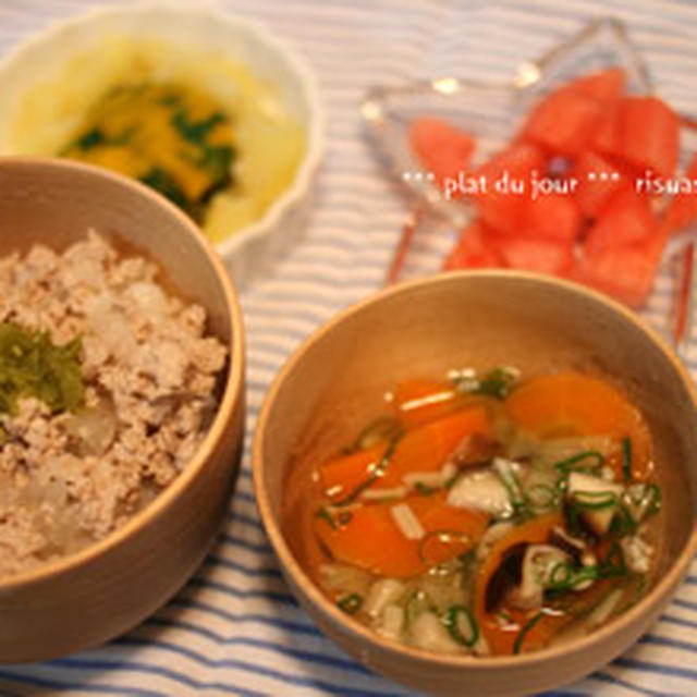 離乳食 完了期 No 84 まぐろのそぼろ丼 By Risuasuさん レシピブログ 料理ブログのレシピ満載