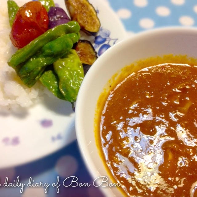 夏野菜とチキンカリー