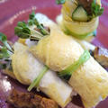 （１９６）スタミナ　ニラキムチ餃子　と　鰻の袱紗寿司