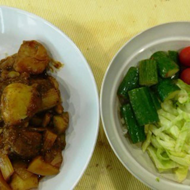 圧力鍋で豚肉フルーツ カレー