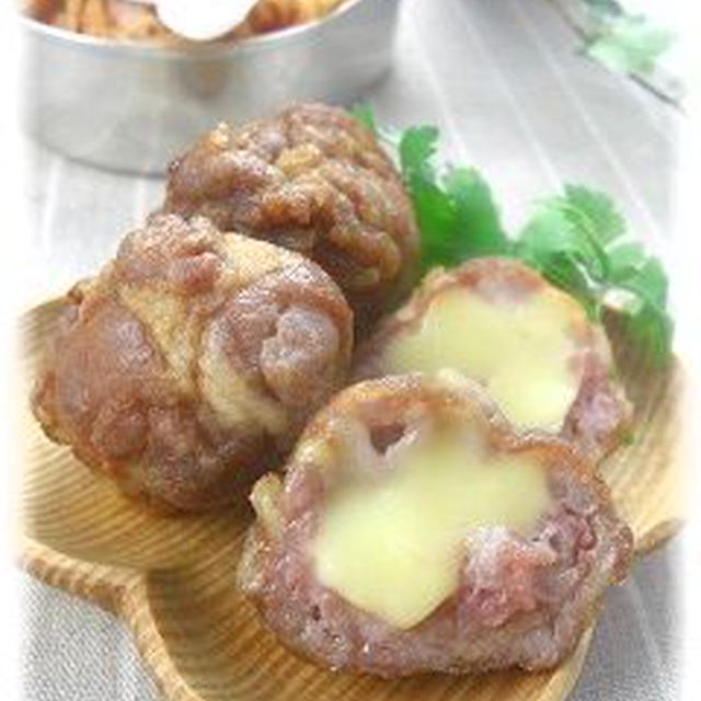 豚コマ甘辛チーズ。　とお弁当。