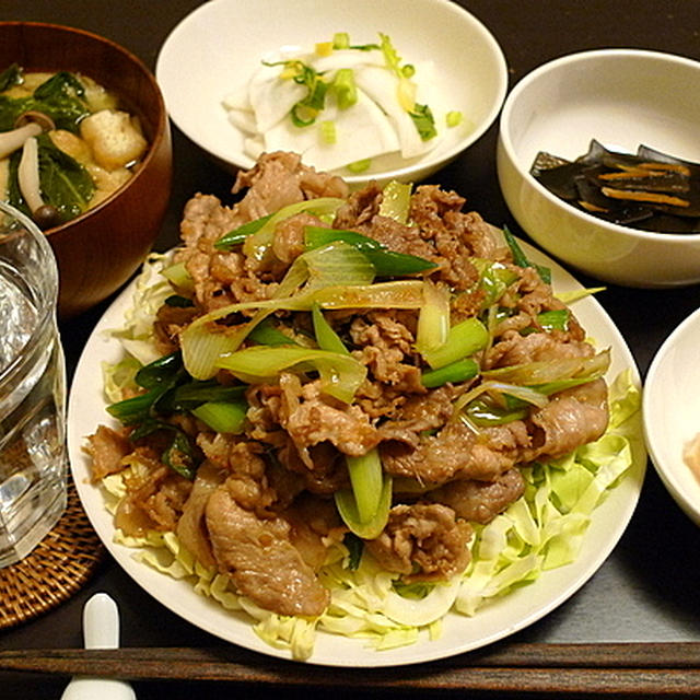 シンプルに作るのが一番うまい。「豚しょうが焼き」