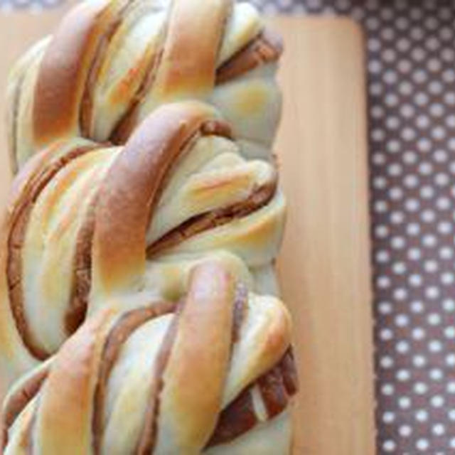 マロンパウンドケーキ。［強力粉・マロンペースト］★☆☆　ケーキの型で作る菓子パン