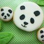 パンダのアイシングクッキー