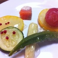 夏野菜のプルプル和風ジュレ煮浸し