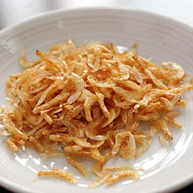 えび醤油で「目玉焼き丼」