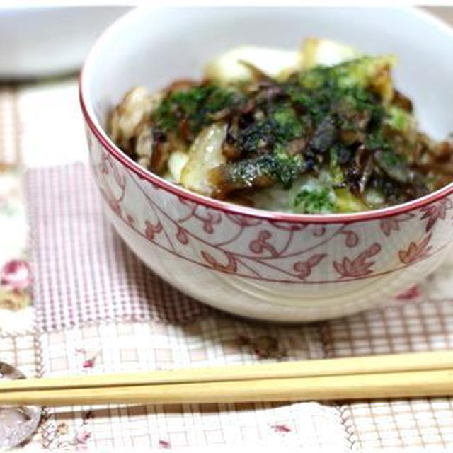 がっつり豚野菜丼♪