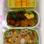 鯛入り天ぷらonちらし寿司リラックマのお弁当♪
