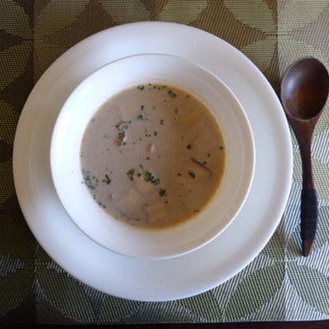 熊本県産：芝えびの豆乳スープ