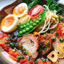 もずくを麺代わりに！低糖質トマトラーメン【鶏ガラスープで】