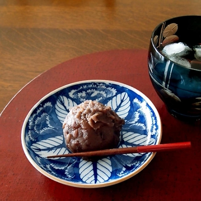 杜仲茶とおはぎ・・ほっこりん＆小麦姉さんにゃ♪