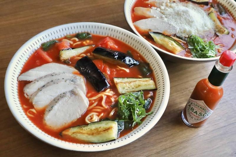 インスタントラーメン×トマトジュースで！「太陽のトマト麺風ラーメン」