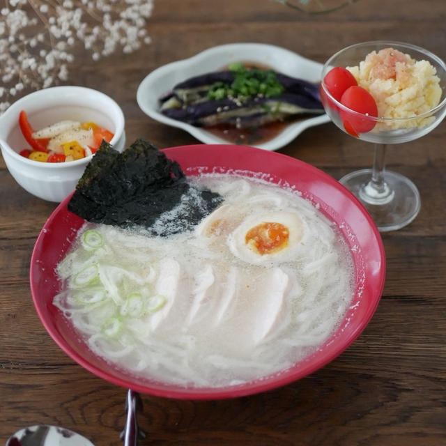 カルディでみつけたコムタンスープでコムタン麺