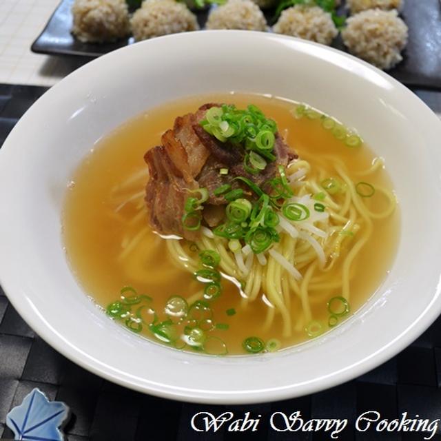 豚バラの漬け焼きラーメン＆筍シューマイ