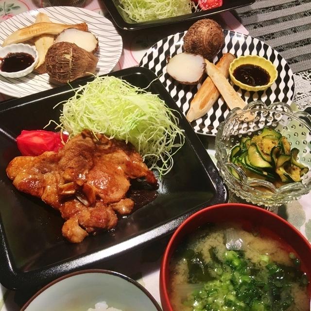 トンテキの献立