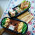 ♡今日のお弁当♡ツナそぼろ＆肉巻き＆ちょいキャラ弁（笑）♡