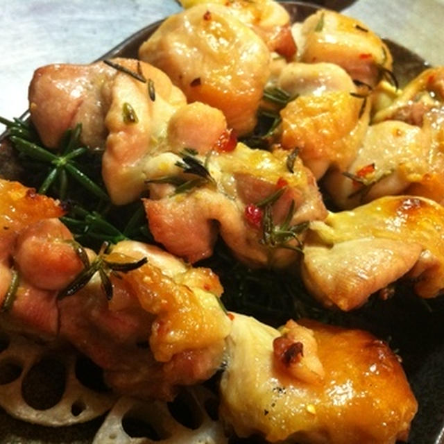 イタリアンマリネの焼き鳥はガスコンロで美味しいよ！