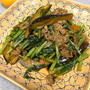 ほろ苦さがクセになる！まびき菜のオイスターソース炒め
