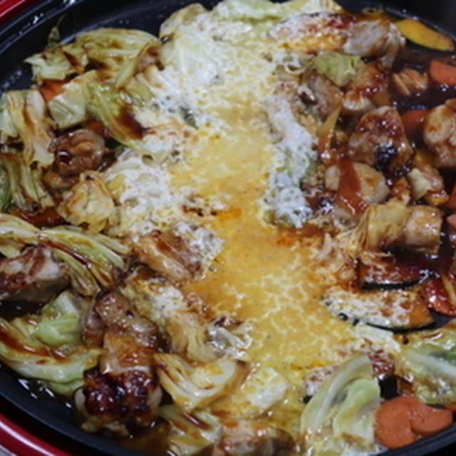 ホットプレートでチーズタッカルビ★★★