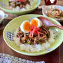 どーんと新たま牛ピー！ごはん🍚に乗っけて見た！ ⁡【味付け簡単！新たま牛ピー丼】