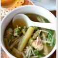 鶏もも肉と茄子の和風食べるスープ【食べる野菜パワースープレシピ】