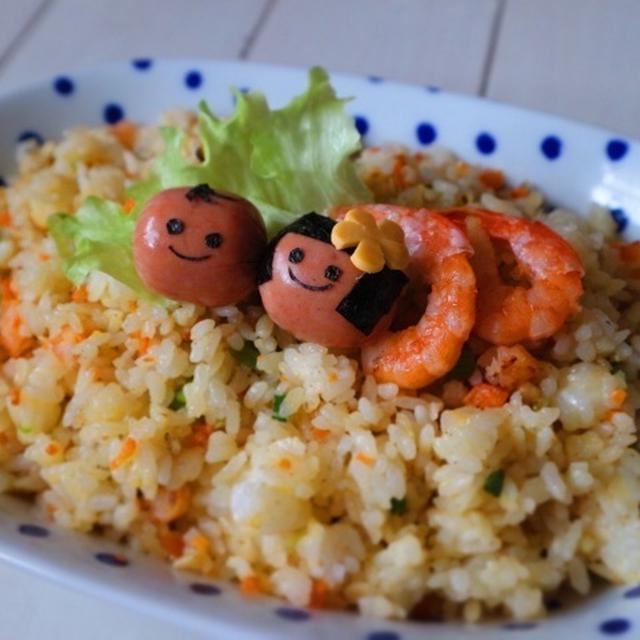 コロコロウインナー＊デコ エビピラフ