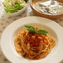トマトのパスタ2日分＆エタリの塩辛のバーニャカウダ