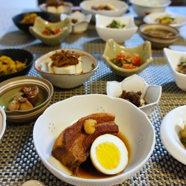 豚の角煮　ゴーヤの佃煮　その他