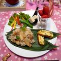 筍と鶏肉の炊き込みごはんｄｅカフェ風ワンプレート！！ by ぱおさん
