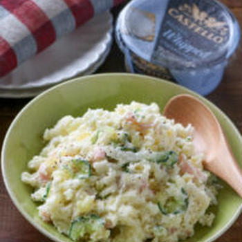『クリームチーズとたくあんのポテトサラダ』のレシピ
