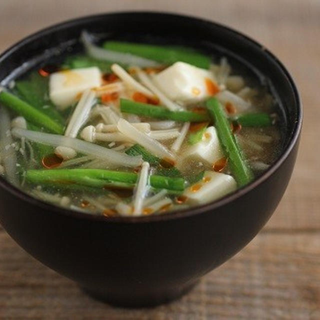 豆腐とニラもやしのピリ辛中華スープ By 山本リコピンさん レシピブログ 料理ブログのレシピ満載