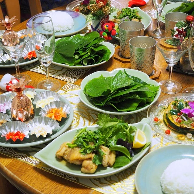タイのおしゃれな軽食「ミヤンカム」レッスン。