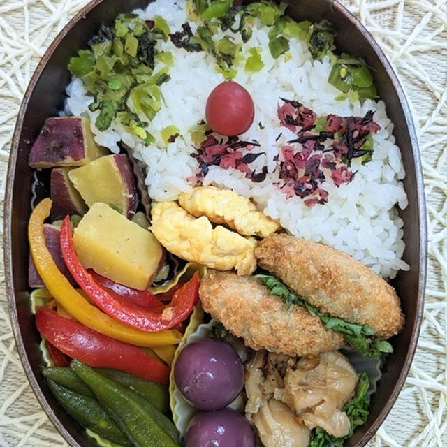 帆立が好評で～夫のお弁当４７
