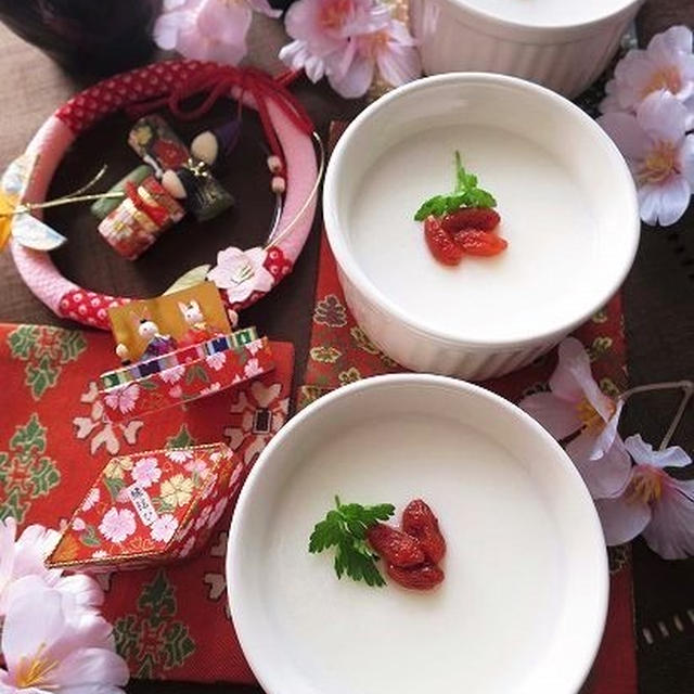 今年のお雛祭り ＆ 杏仁豆腐♪