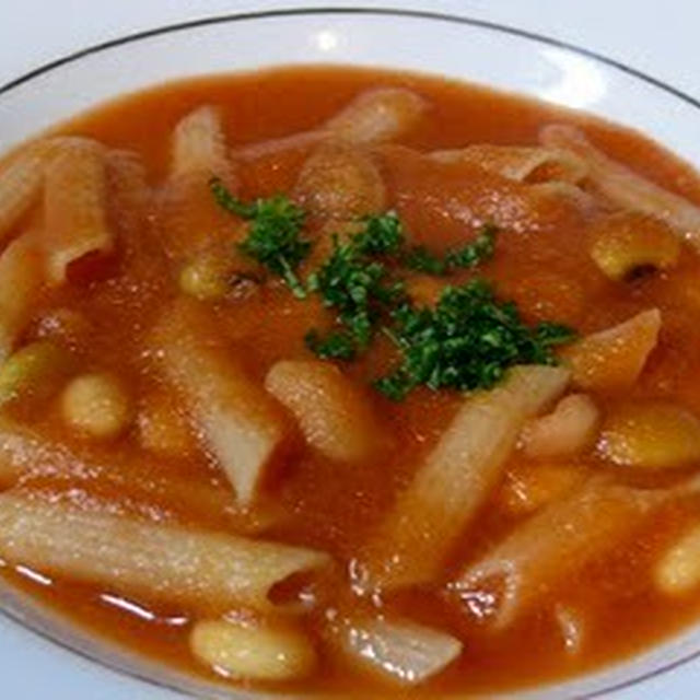 野菜苦手の彰美完食「トマトベースの野菜スープ」