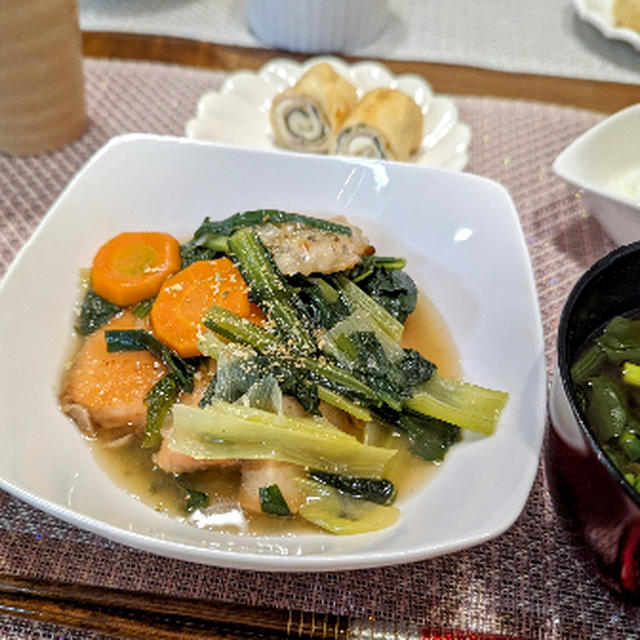 鮭としらすの野菜あん