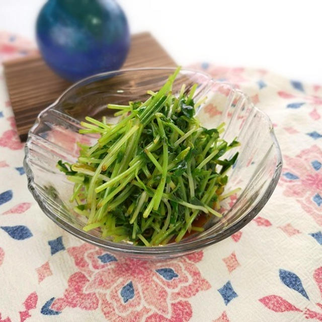 茹でて食べやすく♪豆苗のさっぱり和え