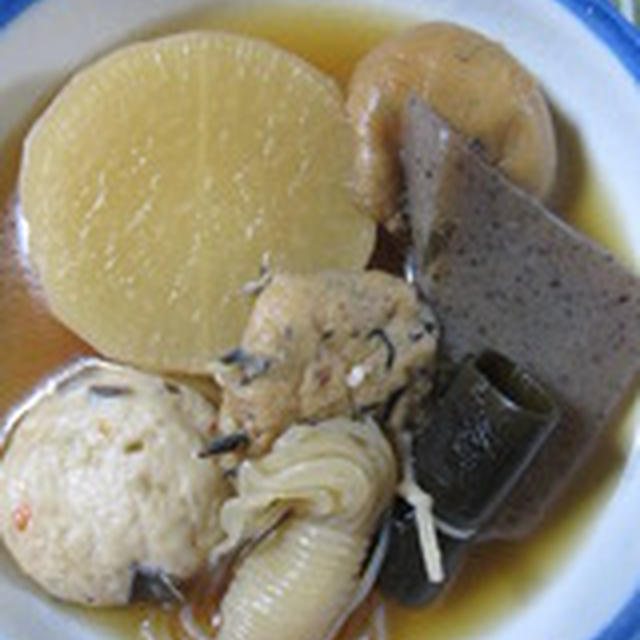 「おでん・茗荷の豚肉巻き」