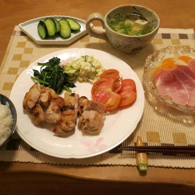 めちゃいけ～♪塩レモンでチキンソテー♪　～　と　キッチンガーデン