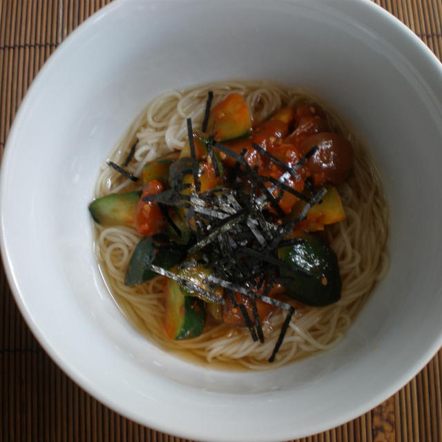 そうめん?B　韓国冷麺風