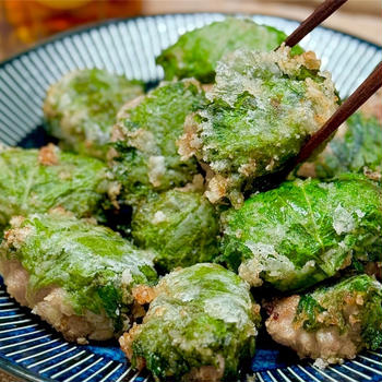 【レシピ】リーズナブルで大満足♬豚こま肉の大葉塩から揚げ♬