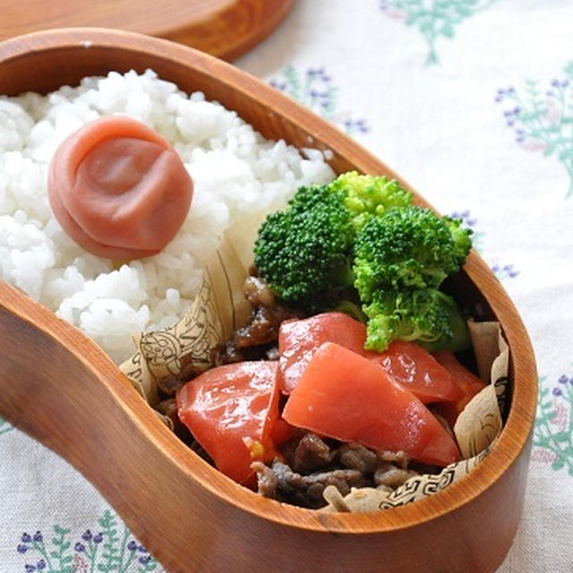 トマトすき焼き風☆組み合わせるリメイクで冷めても美味しく節約弁当