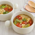＊【レシピ】中華風♡レタスとトマトのふわふわ卵スープ＊